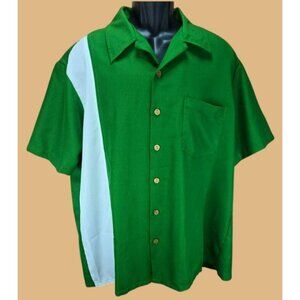 Maui Trading Co. Mens Green Hawaiian Shirt XL